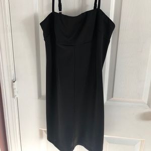 Black slip dress